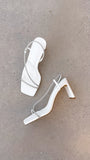 Kaye Heels White Diamante