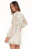 Aimee Mini Dress Green Leaf