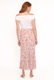 Giarda Maxi Skirt Pink Floral