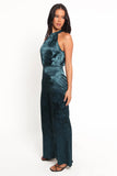 Shellbie High Neck Jumpsuit Teal