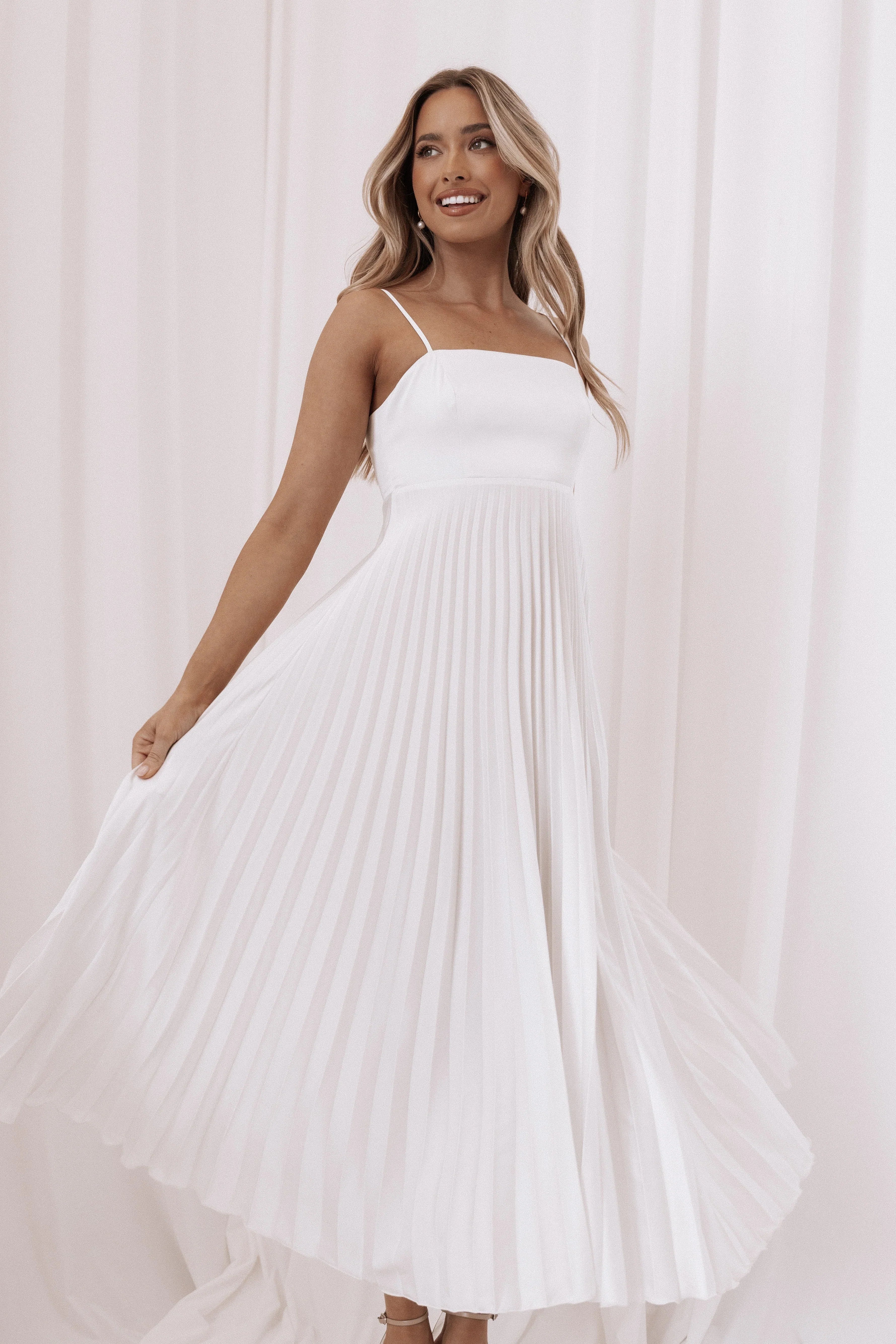 Keegan Maxi Dress White