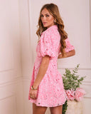 Garden Edit Floral Eyelet Mini Shirt Dress