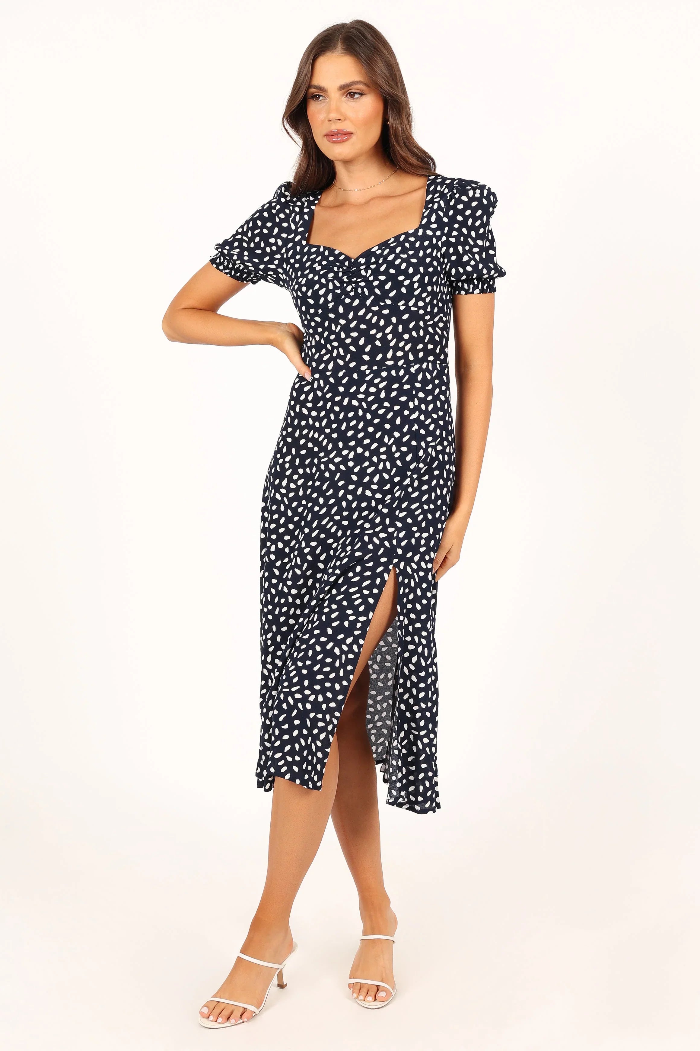 Franklin Dress Navy Print