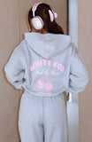 Love Me Tender Oversized Hoodie Dark Grey Marle