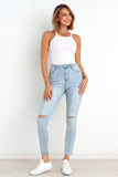 Hadie Jeans Light Blue Wash