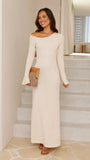 Soulina Knit Maxi Dress Cream