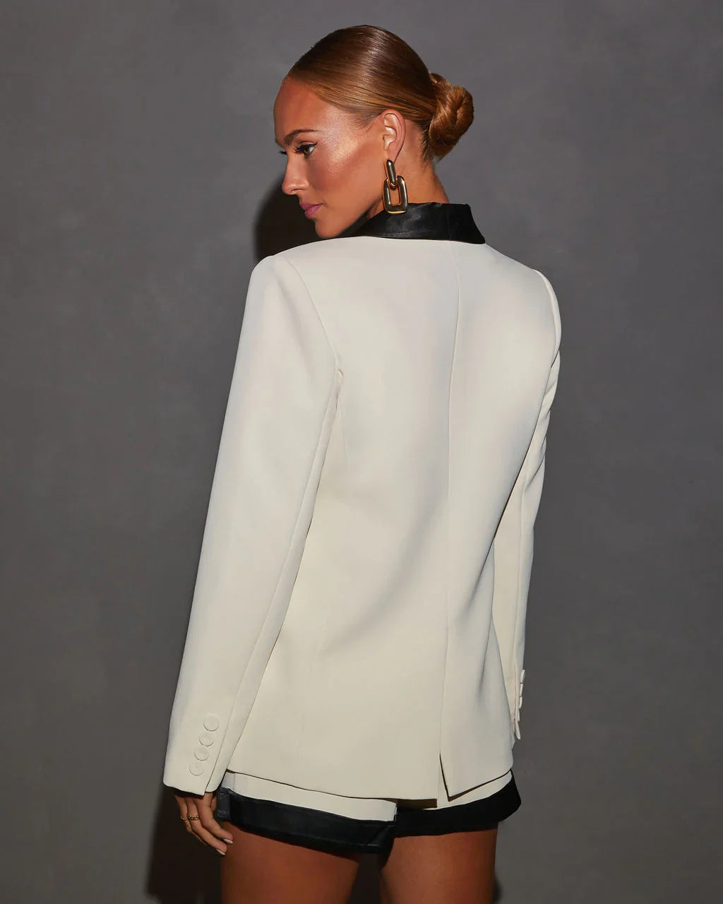 Collette Crepe Colorblock Blazer