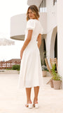 Melea Midi Dress White