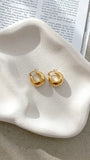 Forte Hoop Earrings Gold
