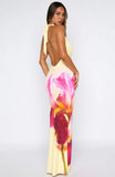 Vacation Time Maxi Dress Lemon Spritz