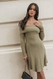 Francisco Long Sleeve Mini Dress Olive
