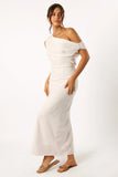 Cosma Off Shoulder Maxi Dress White