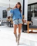 Thinking About You Knit Turtleneck Sweater