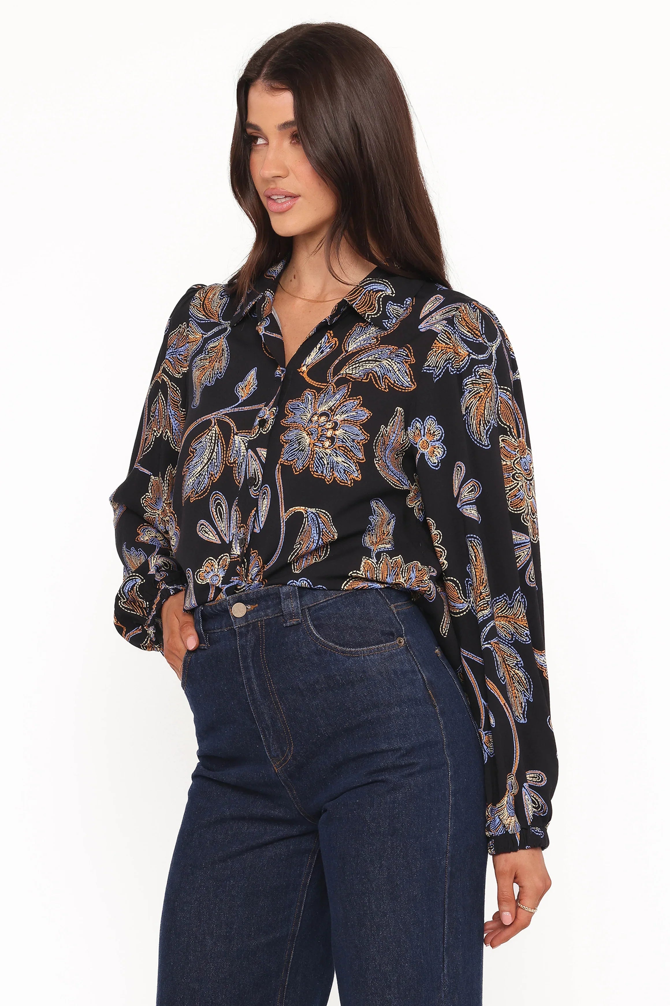 Bennett Shirt Black Floral
