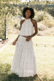 Amberlyn Maxi Skirt Blue Floral