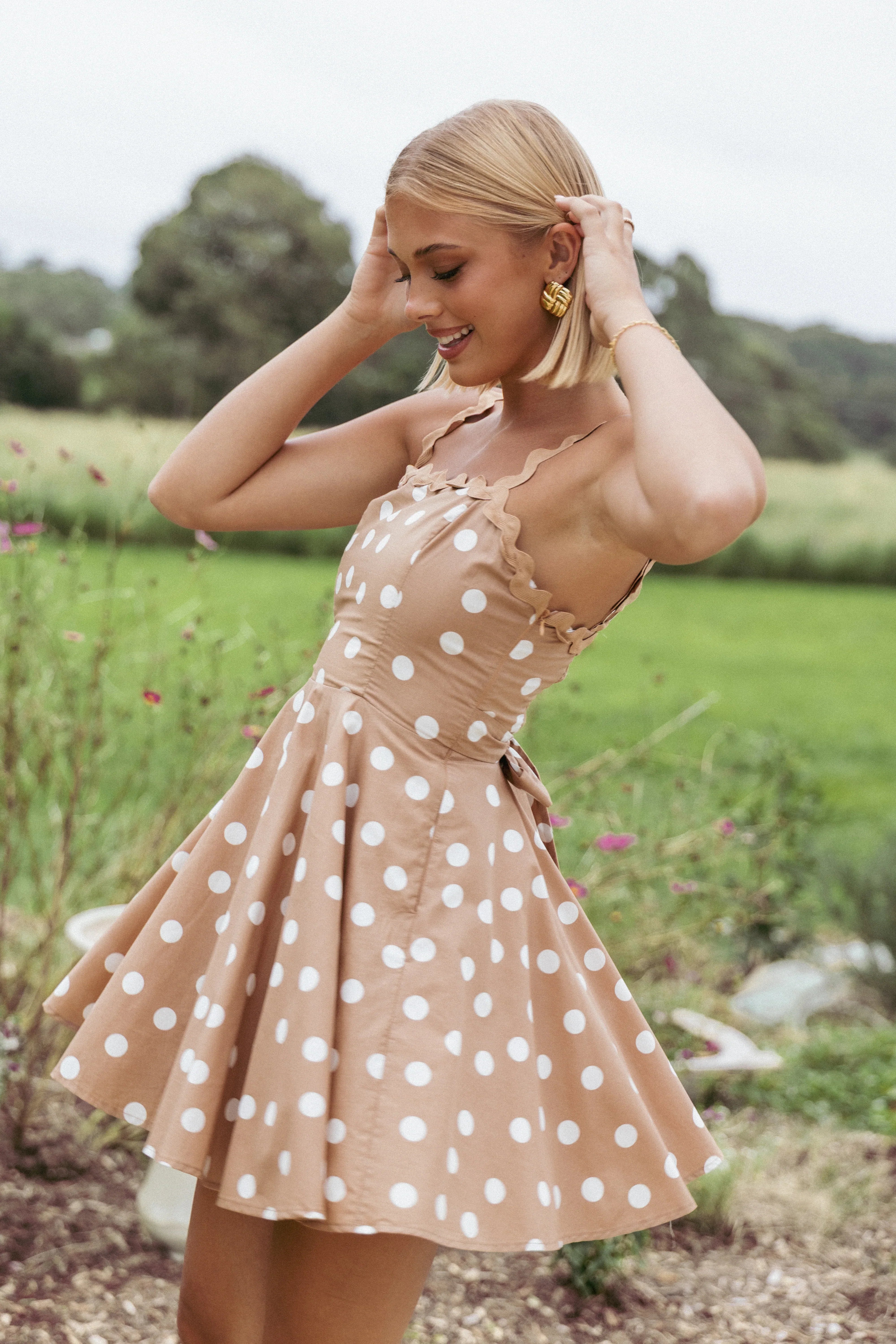 Teaghan Mini Dress Light Mocha