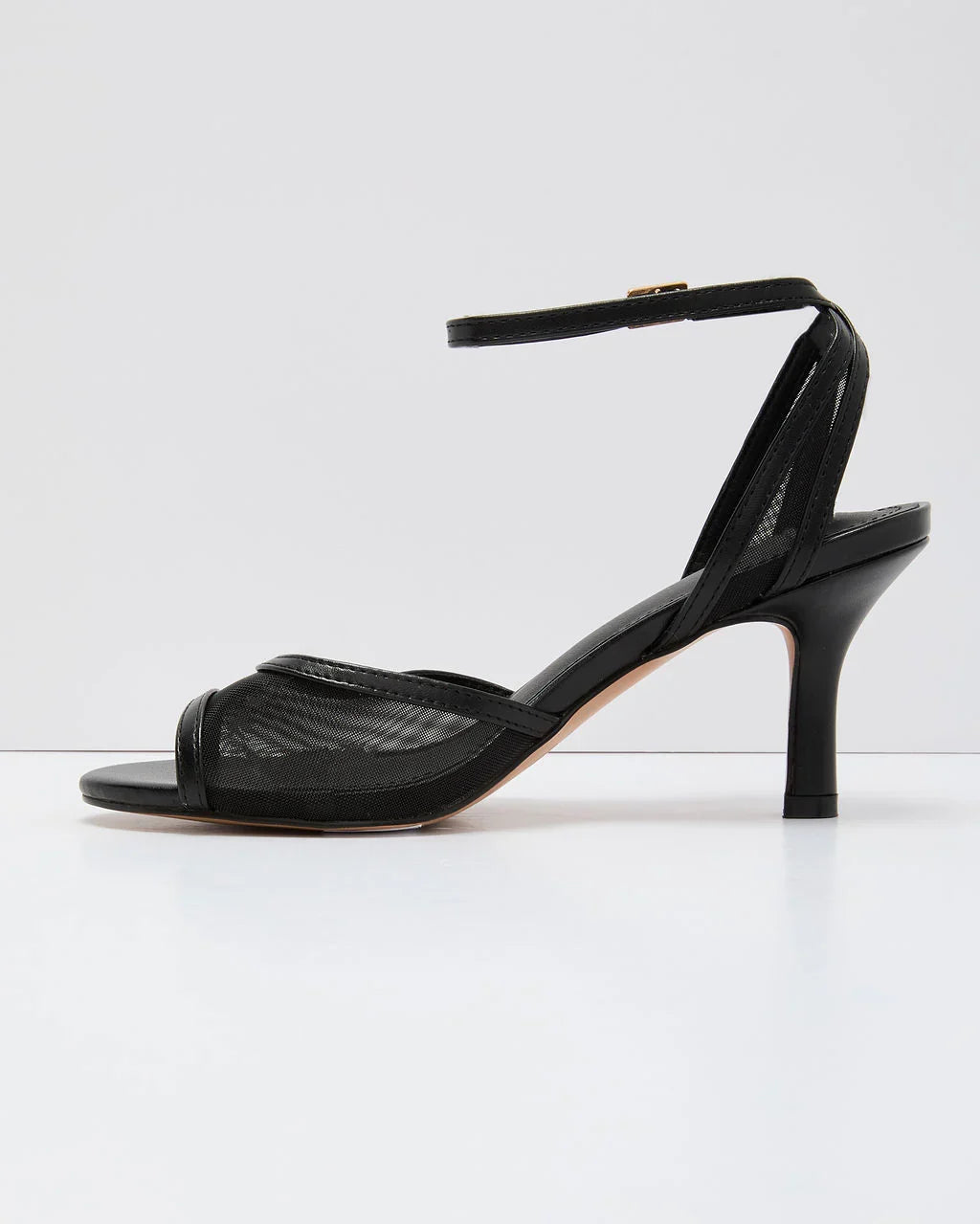 Bare Intention Mesh Panel Heels