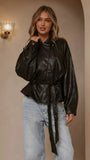 Marzia Tie Waist Jacket Black