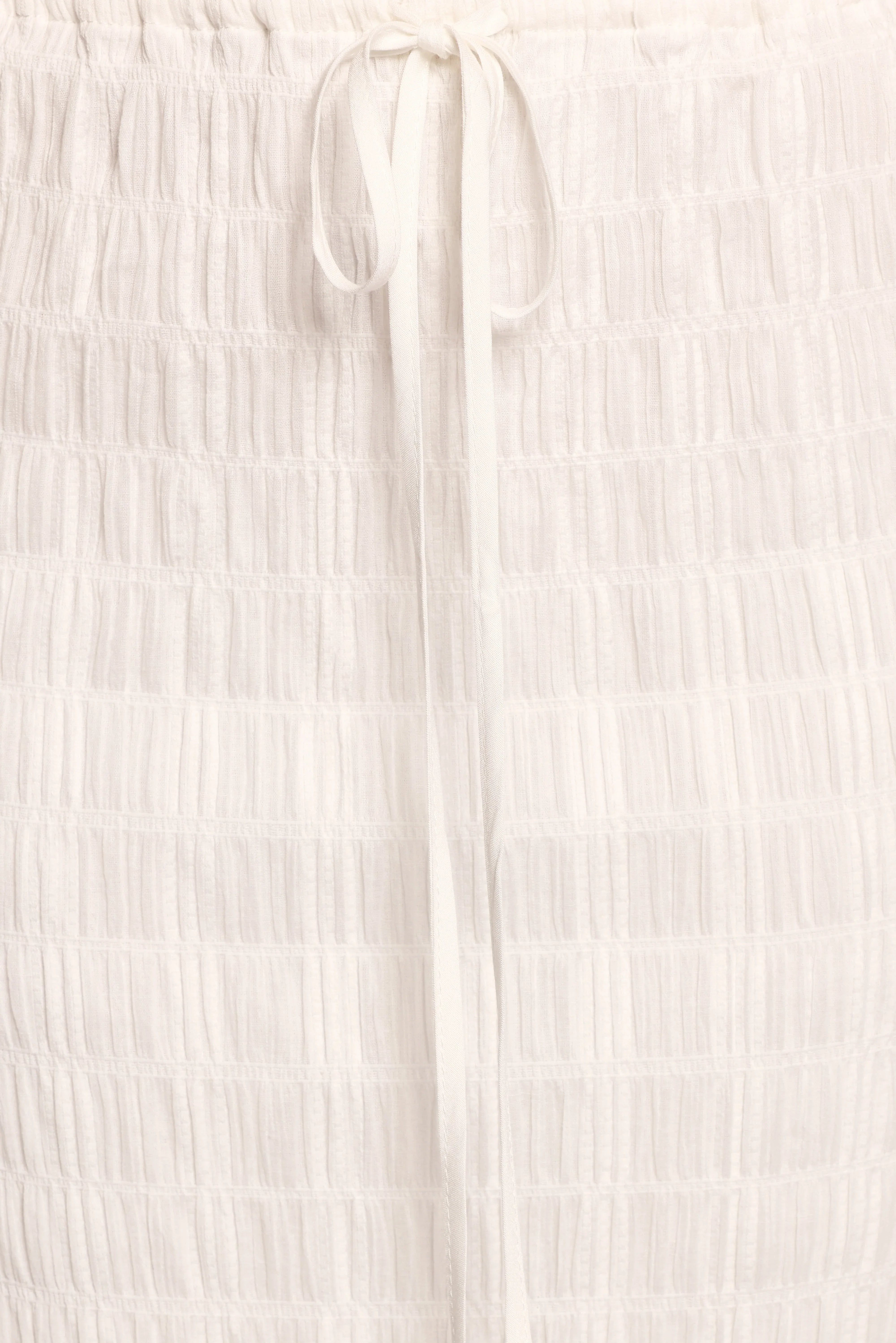 Charlotte Textured Maxi Skirt White