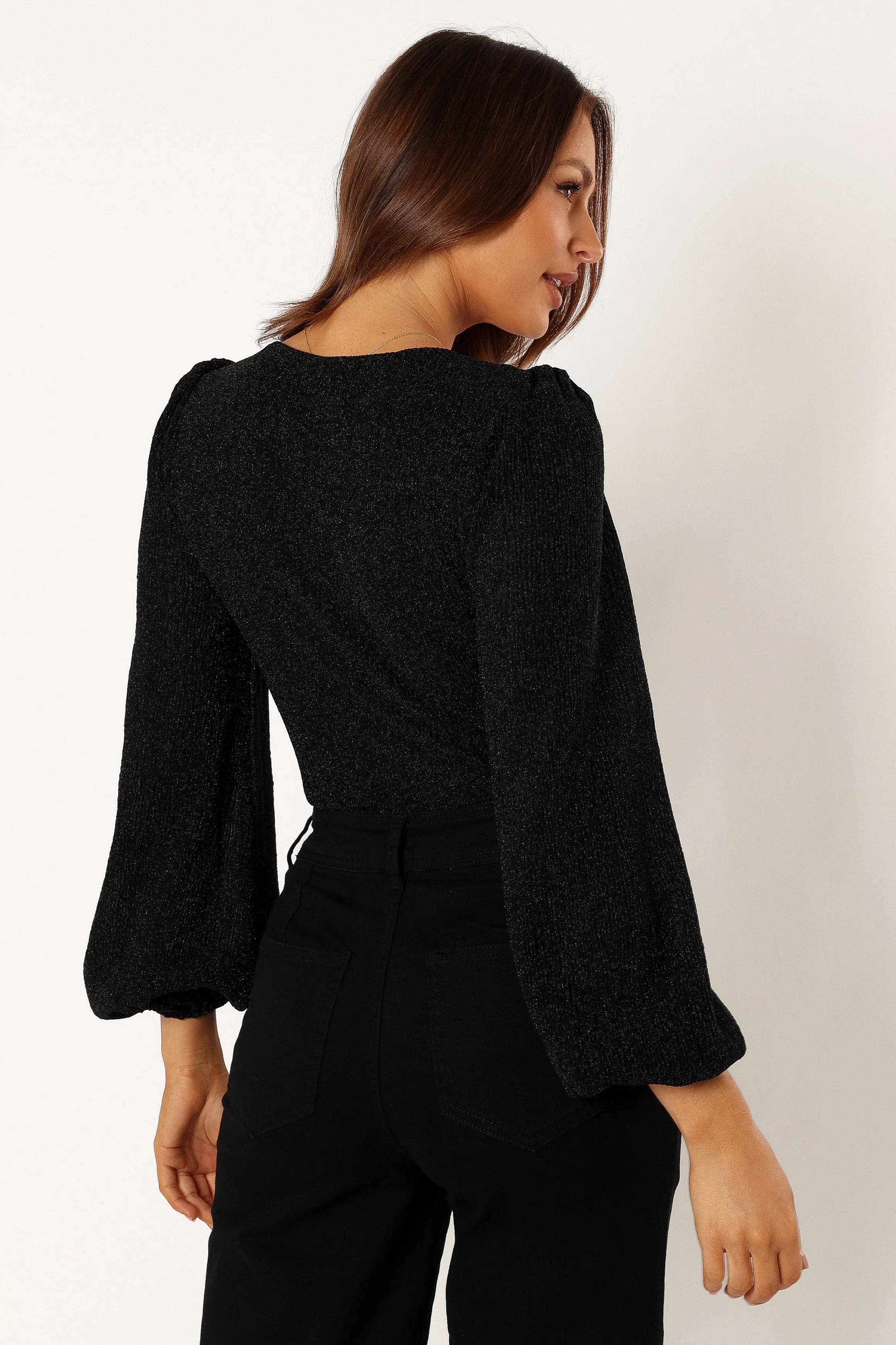 Wander Long Sleeve Bodysuit Black