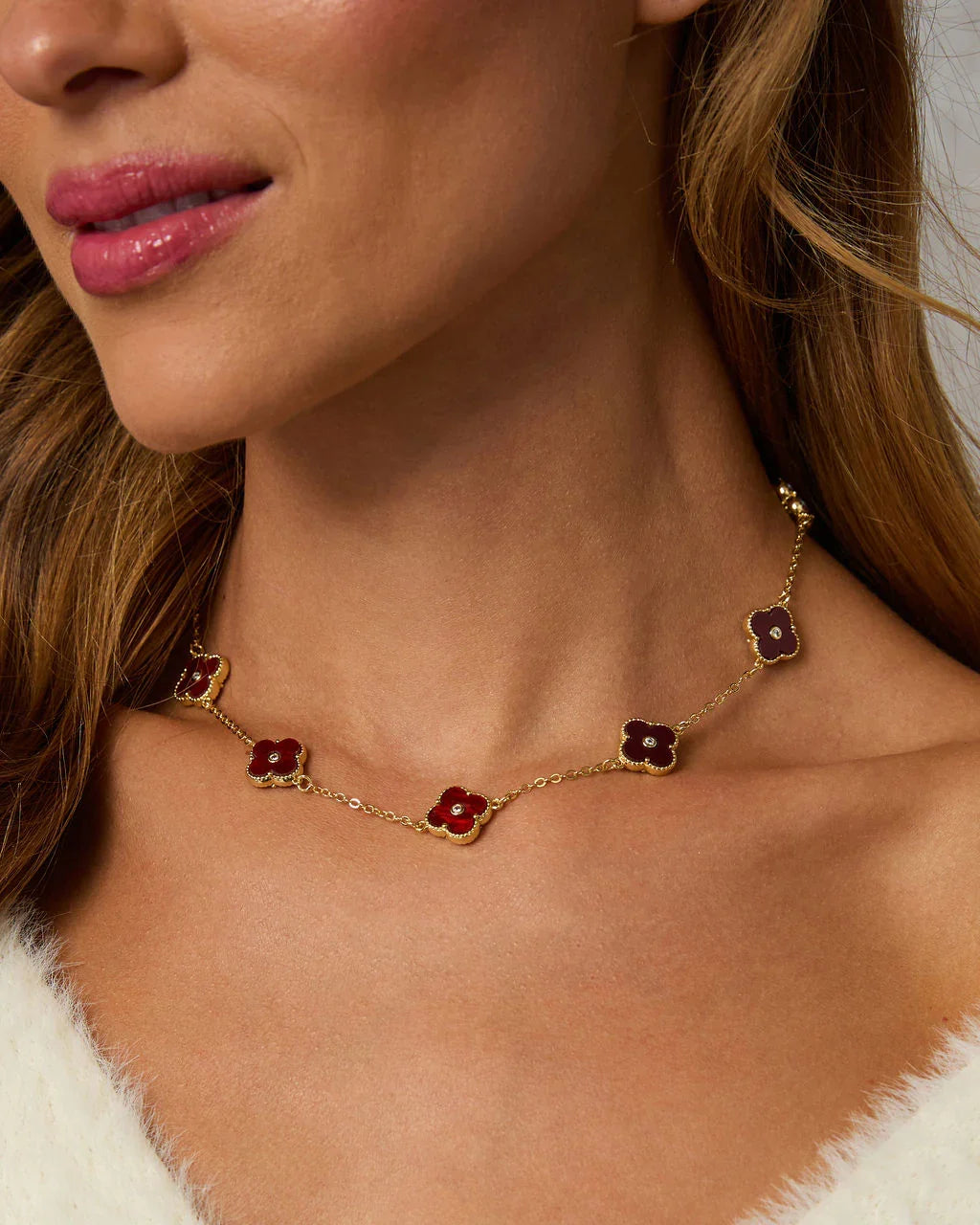 Madeline Clover Charm Necklace