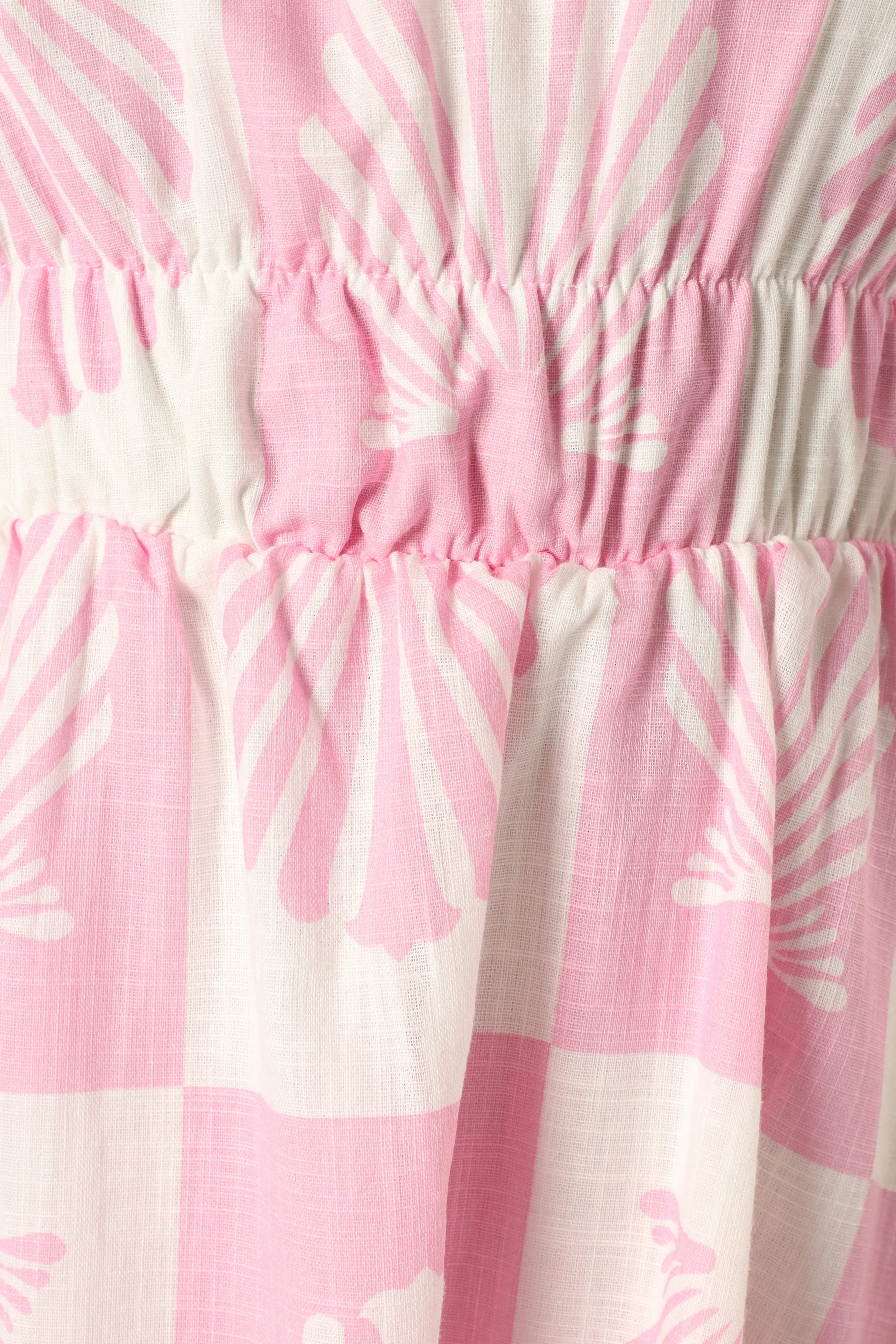 Rocco Off Shoulder Mini Dress Pink