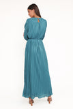 Armena Long Sleeve Maxi Dress Teal