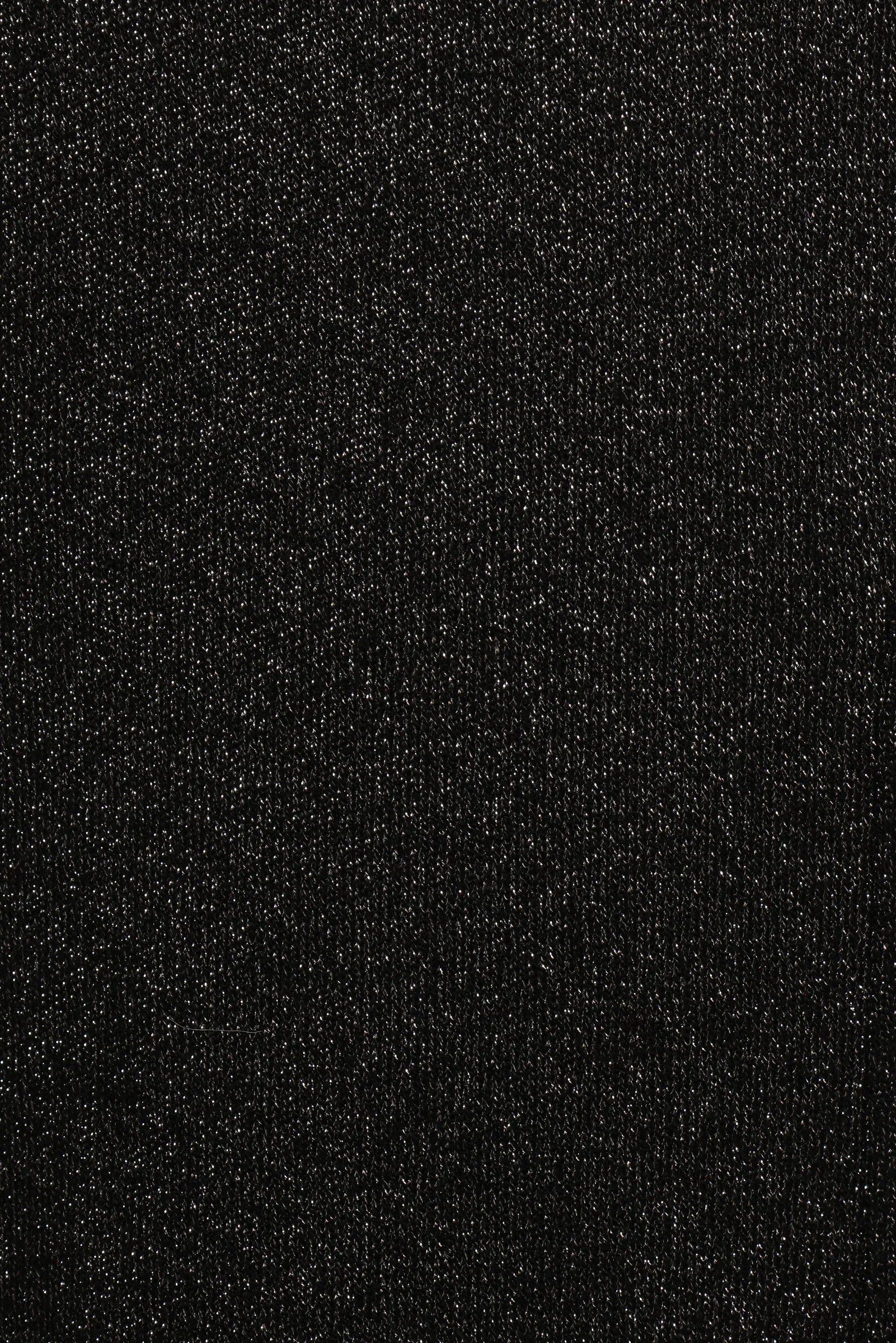 Tassie Cowlneck Lurex Shimmer Knit Sweater Black
