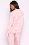 Pillow Talk Printed Long Sleeve Pyjama Set Posy Bow