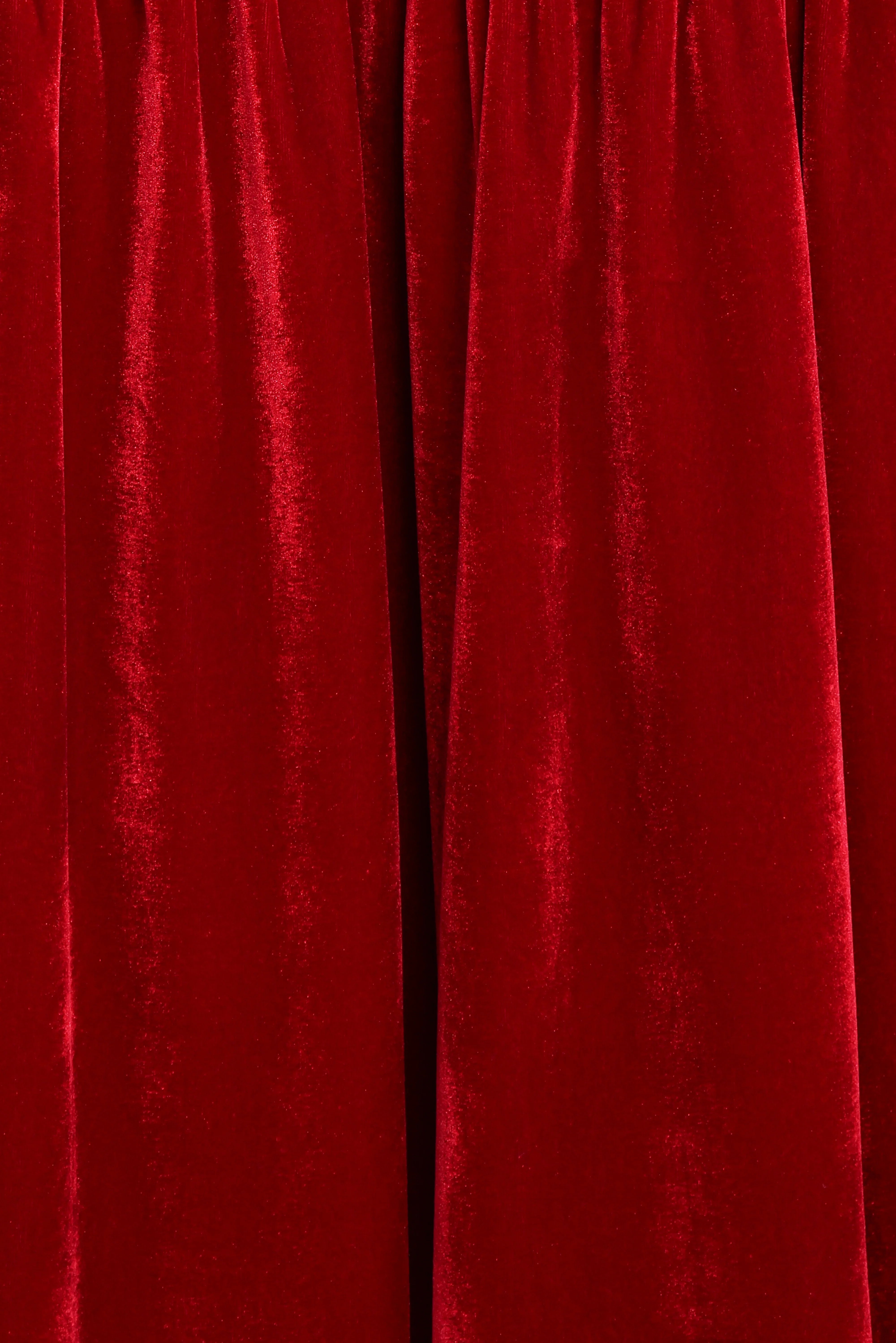 Betina Bow Front Maxi Dress Red Velvet