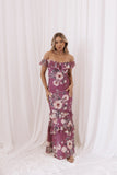 Irelynn Maxi Dress Dark Rose Floral