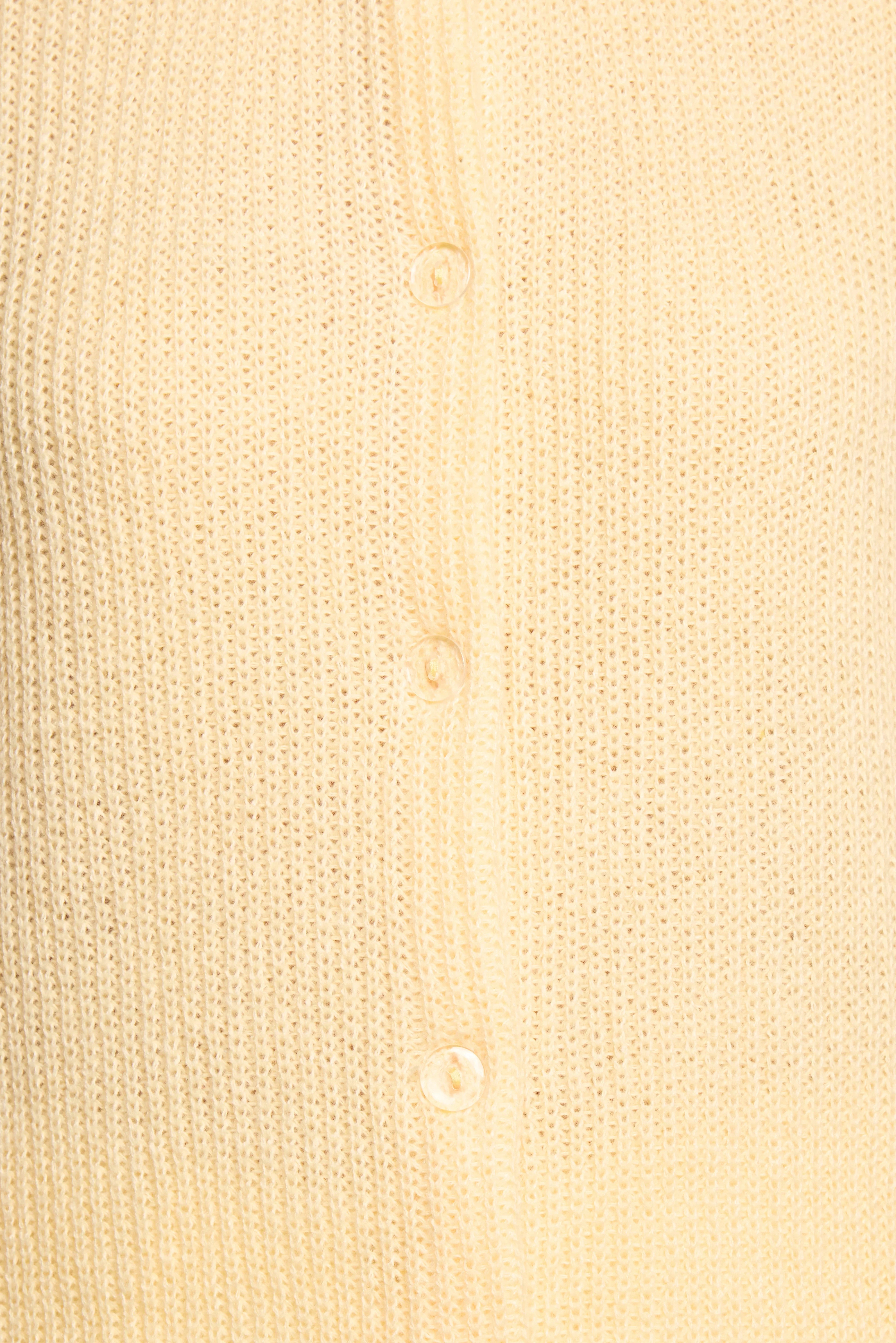 Miriam Short Sleeve Knit Top Yellow