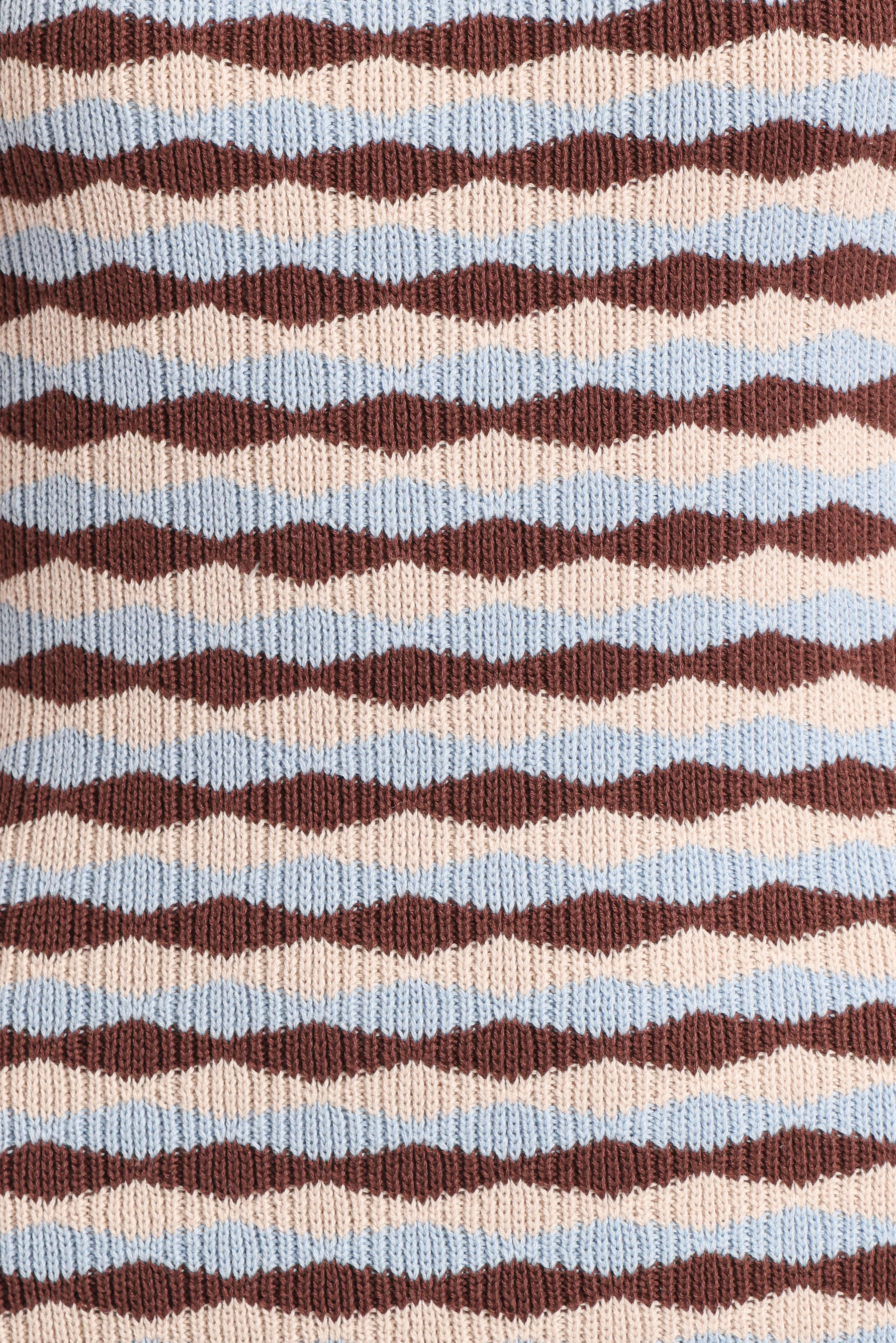 Elfrida Knit Mini Dress Blue Brown