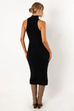 Sunni Turtleneck Midi Dress Black
