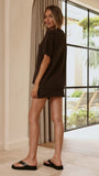 Casey Mini Skirt Chocolate