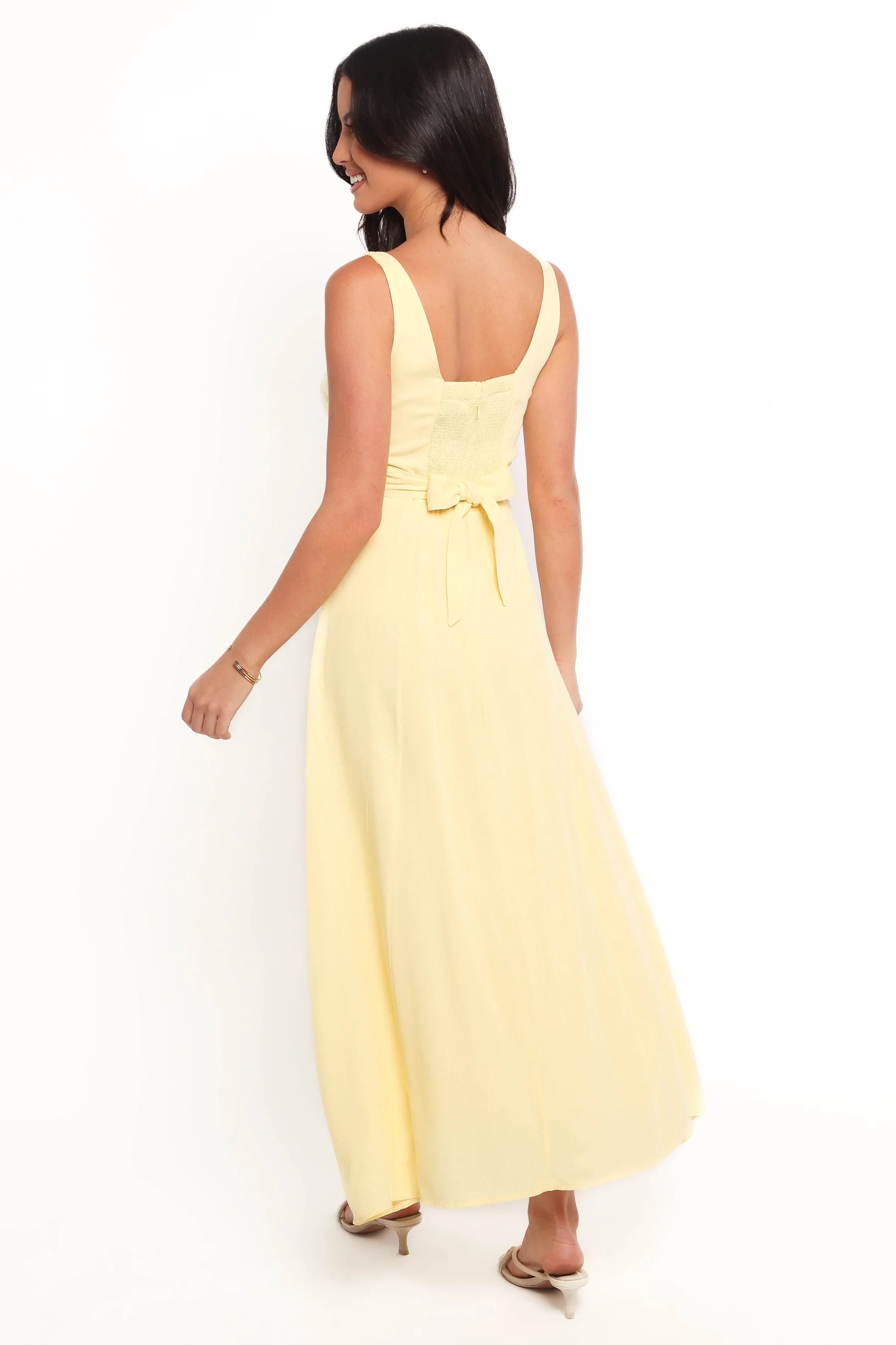 Archer Midi Dress Butter Yellow