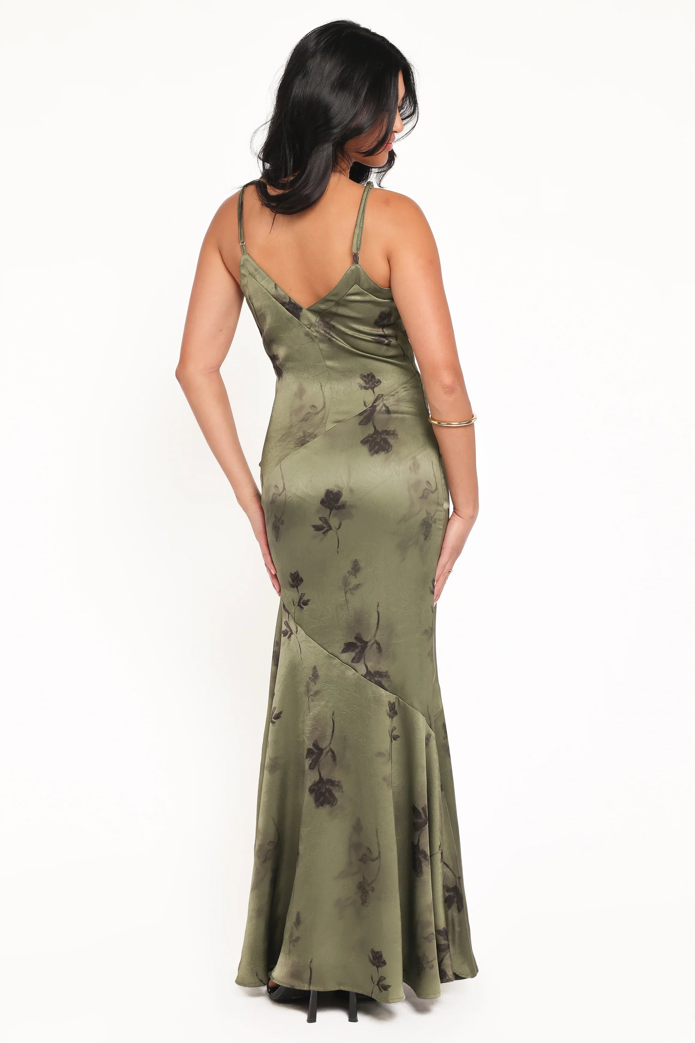 Fia Midi Dress Green Floral