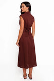 Cami Midi Dress Chocolate Brown