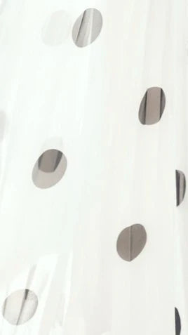 Cambree Peplum Top and Maxi Skirt Set White Black Polka Dot