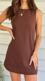 Madison Mini Dress Brown