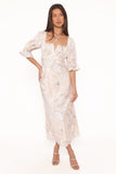 Pauline Long Sleeve Maxi Dress Pastel Paisley