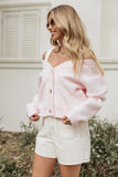 Wrenn Bow Knit Cardigan Soft Pink