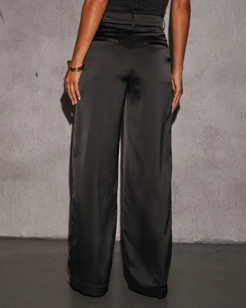 Shannell Satin Trouser Pants