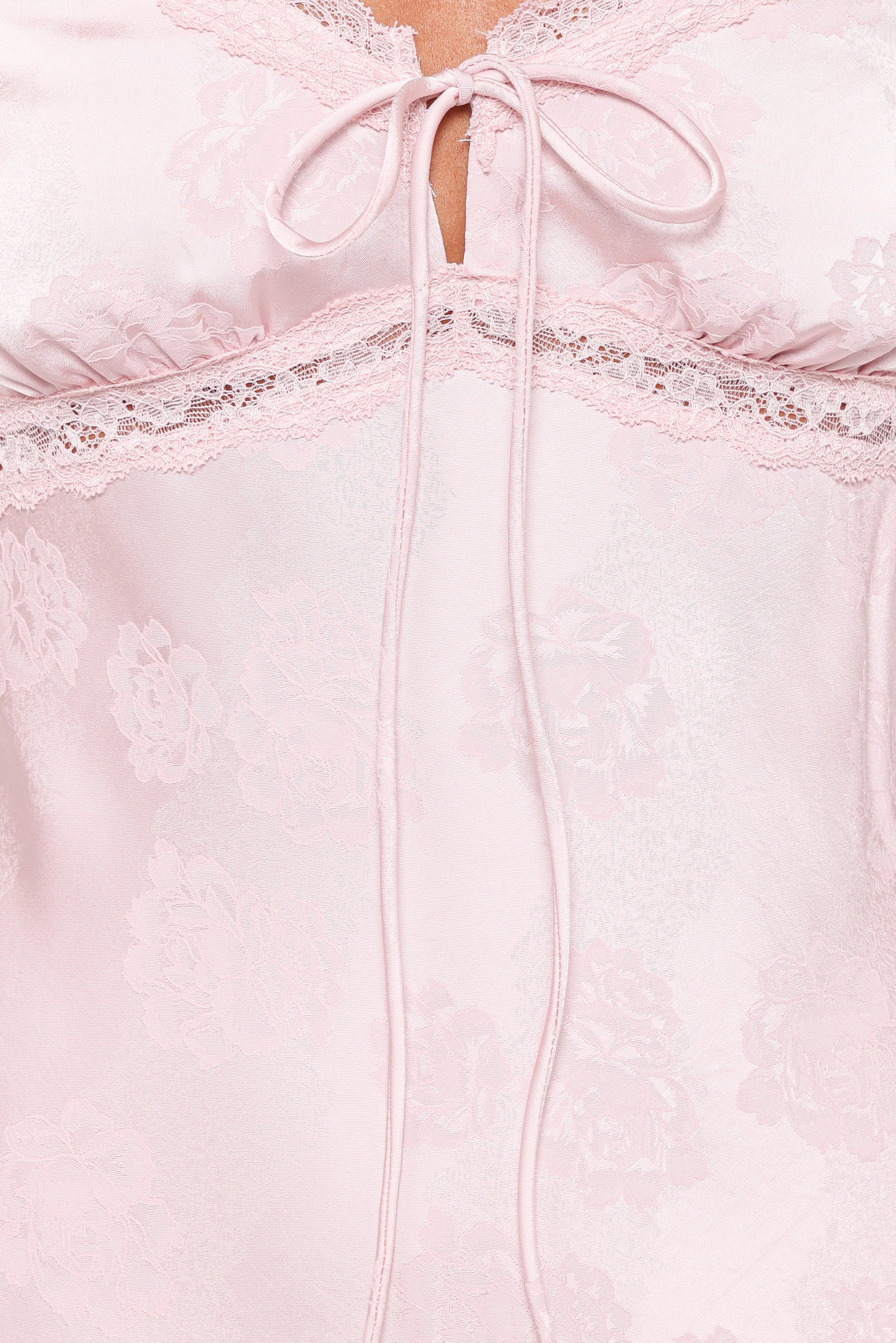Melita Lace Maxi Dress Pink