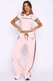 Too Chill Track Pants Pink