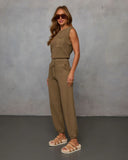 In The Feels Knit Drawstring Jumpsuit