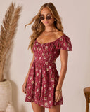 Adinna Scoop Neck Mini Dress