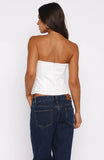 Admired By All Strapless Bustier White
