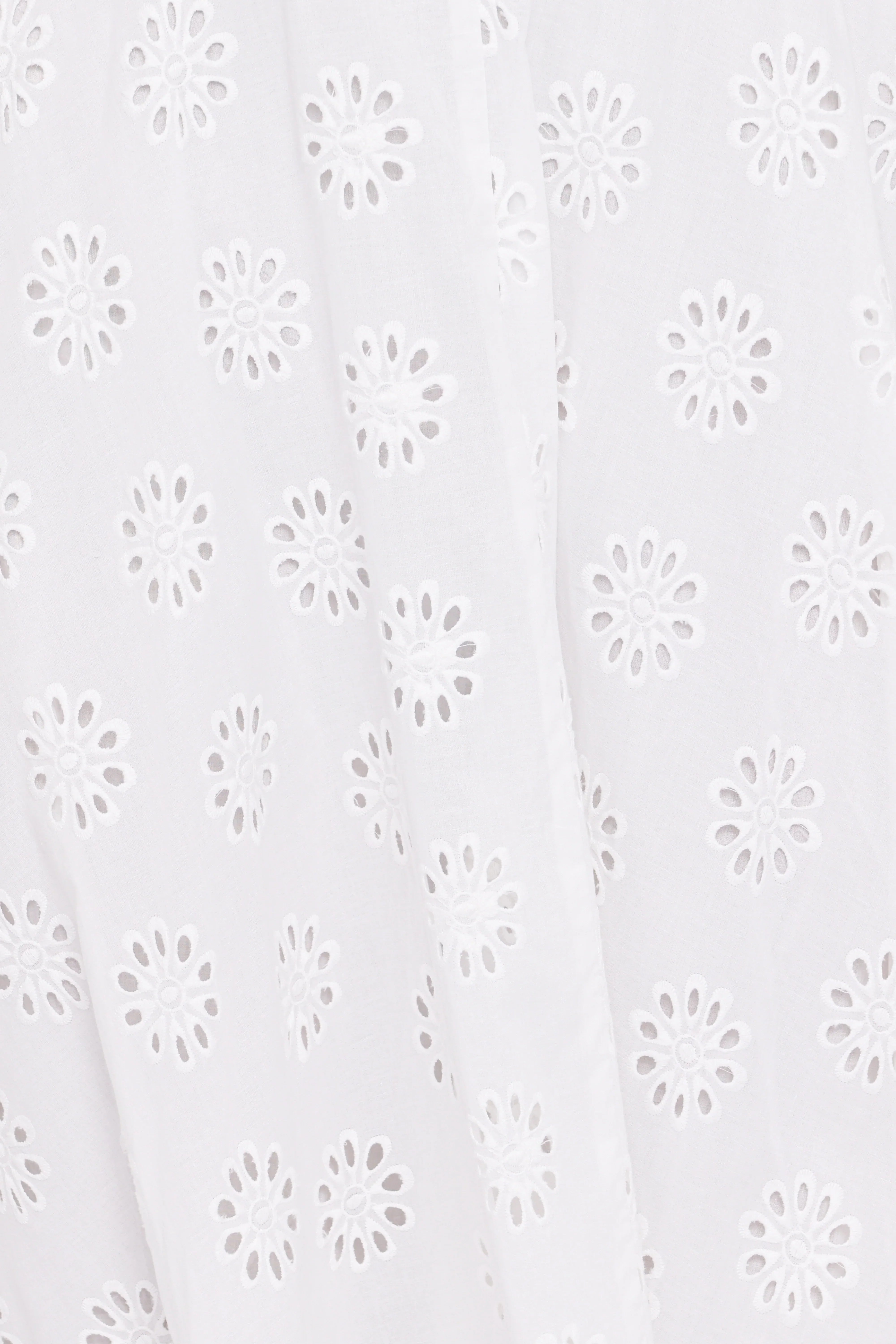 Varia Eyelet Maxi Skirt White