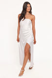 Kara Strapless Maxi Dress White